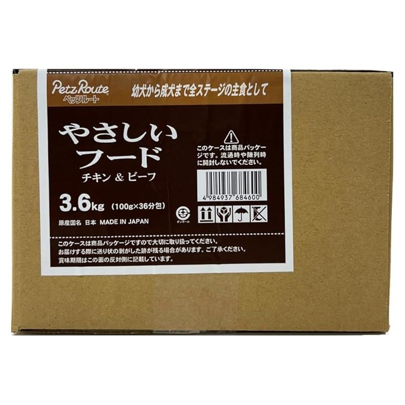 ペッツルート やさしいフード チキン＆ビーフ 3.6 kg 100 g×36袋 防湿庫 カメラアクセサリー