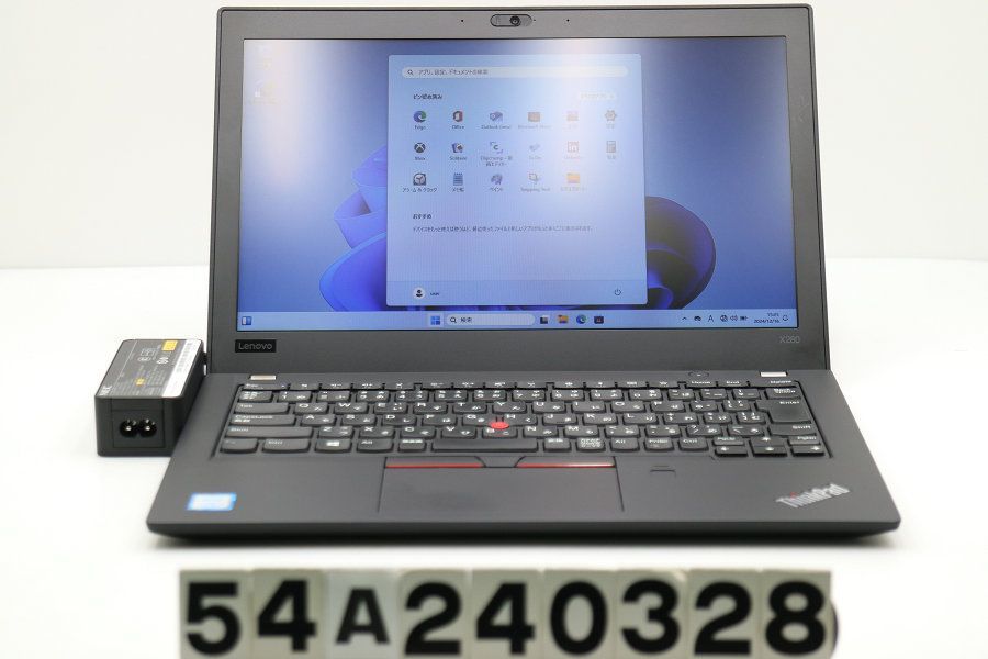 Lenovo ThinkPad X280 Core i5 8250U 1.6GHz/8GB/128GB(SSD)/12.5W/FWXGA(1366x768)/Win11 【54A240328】