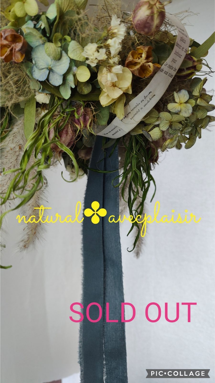 ナチュラルフライングリース4 ❤SOLD OUT❤ナチュラルドライフラワー