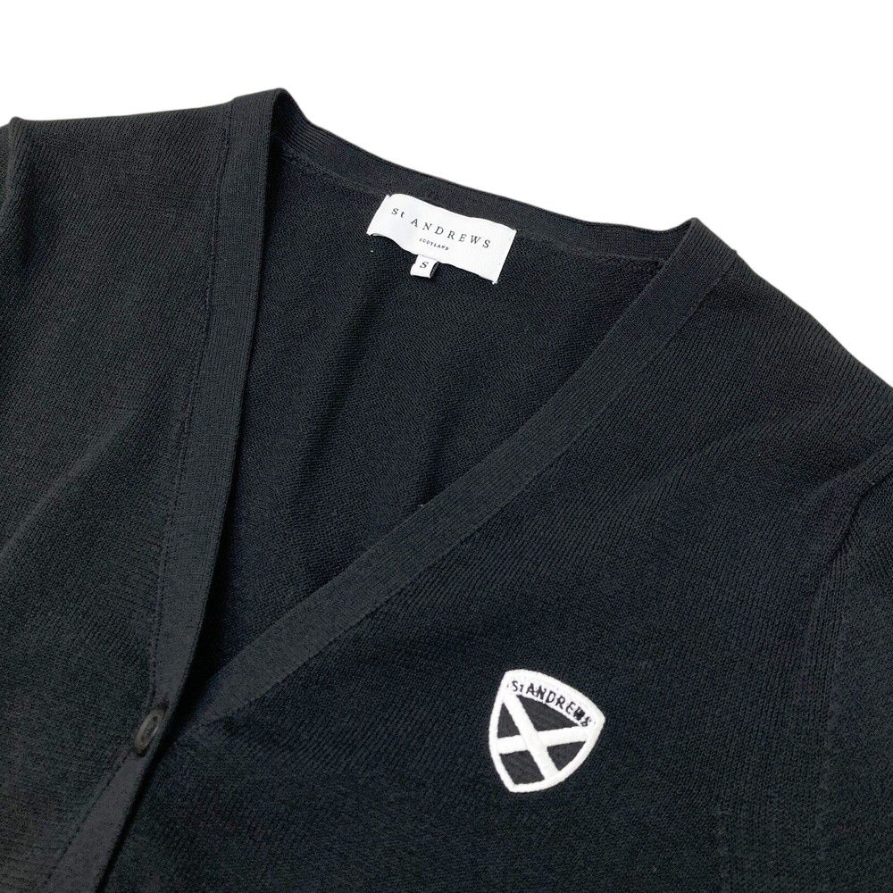 新品　St.ANDREWS　ゴルフ　カーディガン　ブラック　S　レディース サイズ：S ST ANDREWS セントアンドリュース ニット 長袖