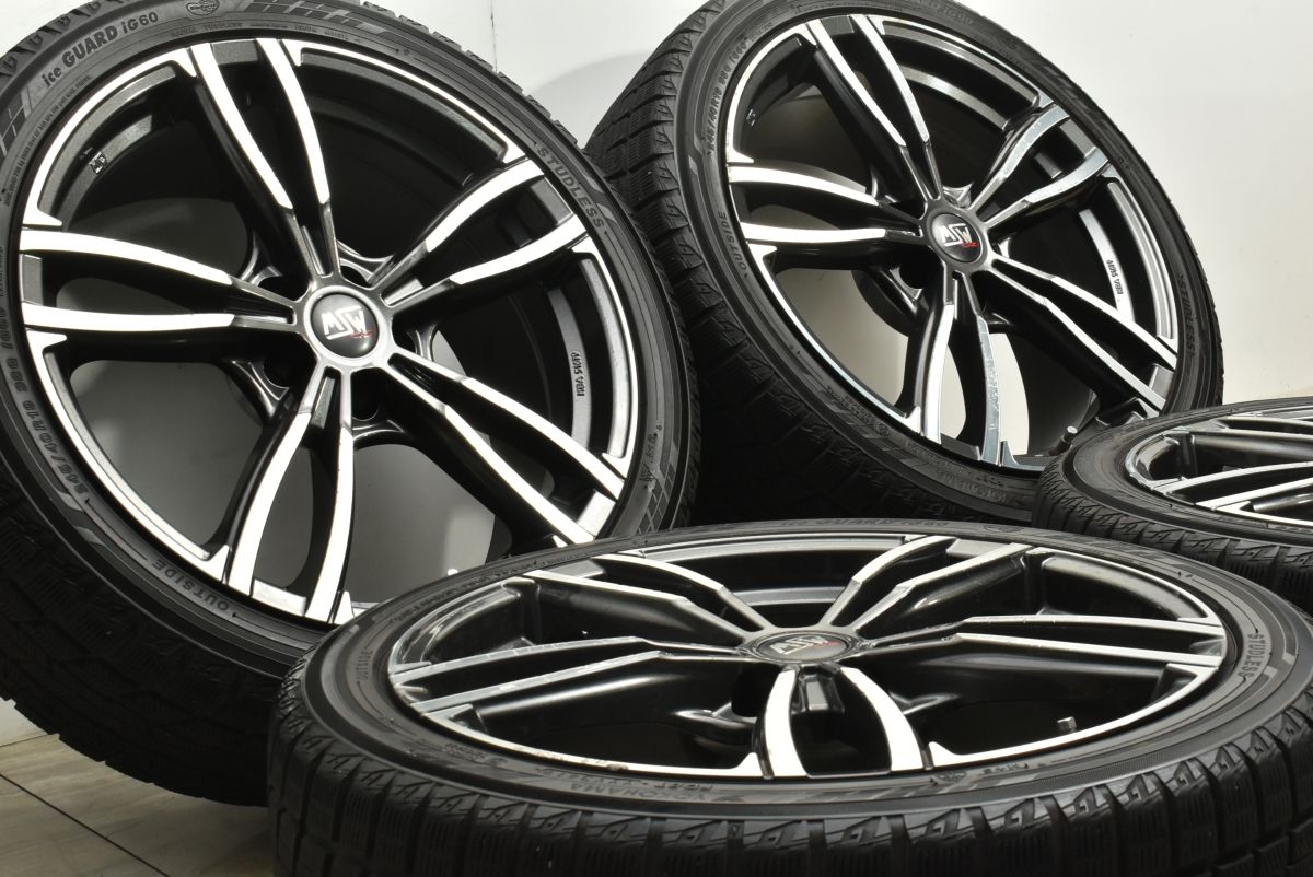 交換用に MSW 19in 8J 30 PCD112 ヨコハマ アイスガード iG60 245|40R19 BMW 5シリーズ ベンツ Eクラス ホイールのみ販売 可
