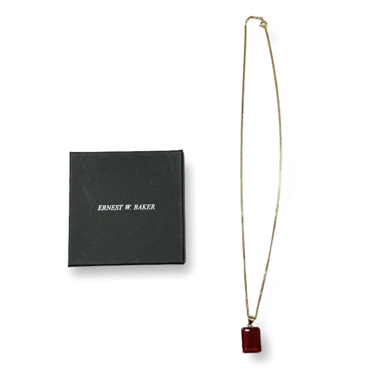 ERNEST W. BAKER レッド ストーンネックレス 楽天市場】アーネストダブルベーカー・ERNEST W. BAKER ストーン