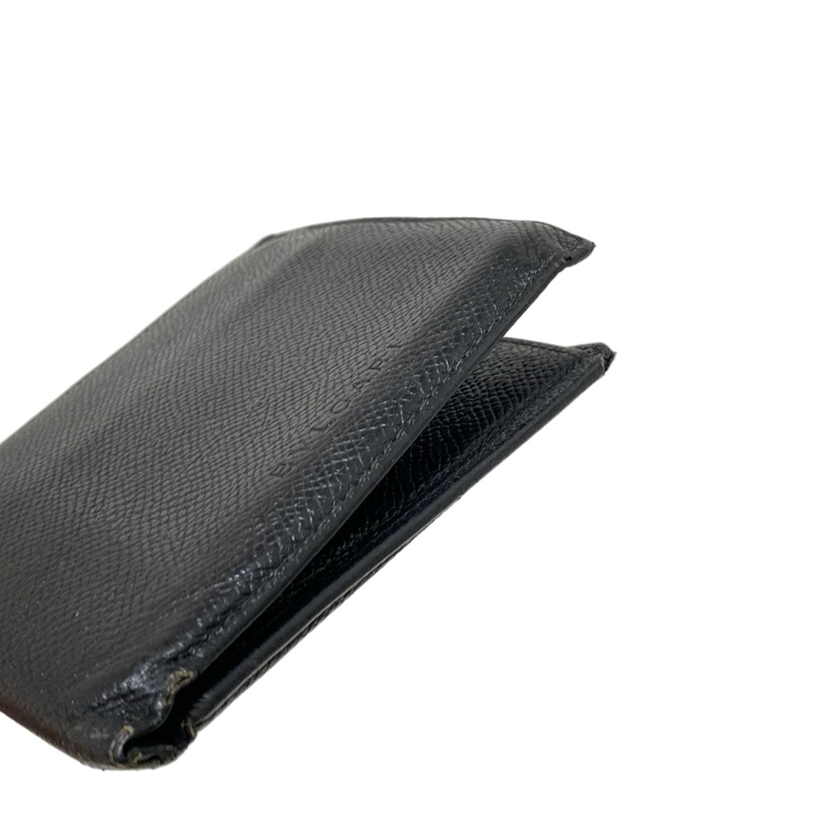 未使用✨ブルガリ レザー　折り財布　ブラック メンズ BVLGARI 二つ折り財布 ブラック