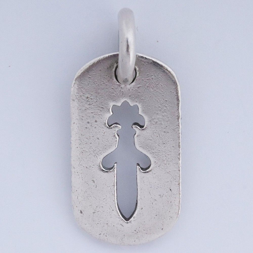 CHROME HEARTS カットアウト スモールダガー ドッグタグ シルバー