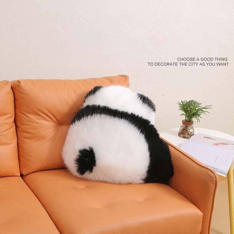 ムートン　クッション　リアルファー　クリーム色 抱き枕 長方形　大型　稀少品 ムートン クッション リアルファー クリーム色 抱き枕 長方形 大型