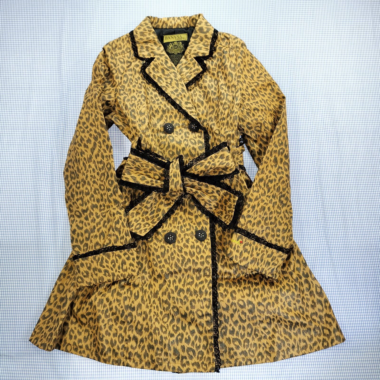 バナナチップス BANANA CHIPS ロングコート ヒョウ柄 150cm 子供服 