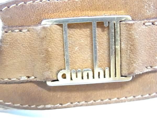 dunhill ダンヒル キャンバス×レザー ゴールド金具 ベルト