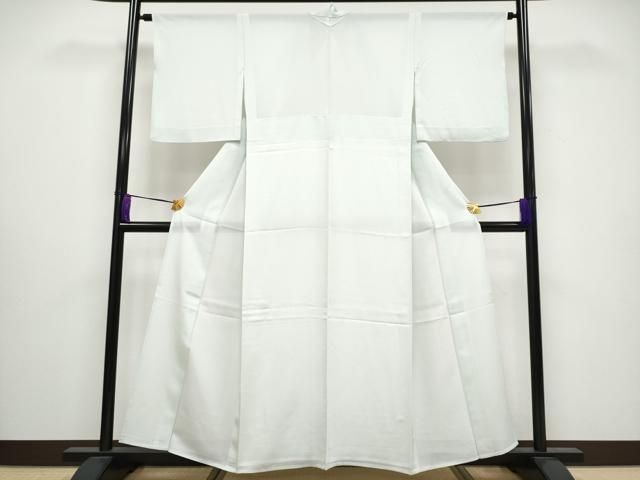 平和屋着物 上 夏物 江戸小紋 絽 万筋 白×千草鼠色 CYAA3214s5