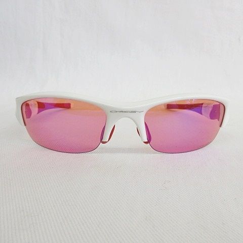 オークリー OAKLEY FLAK PRIZM ゴルフ スポーツ サングラス アイウェア 白 赤 ホワイト レッド