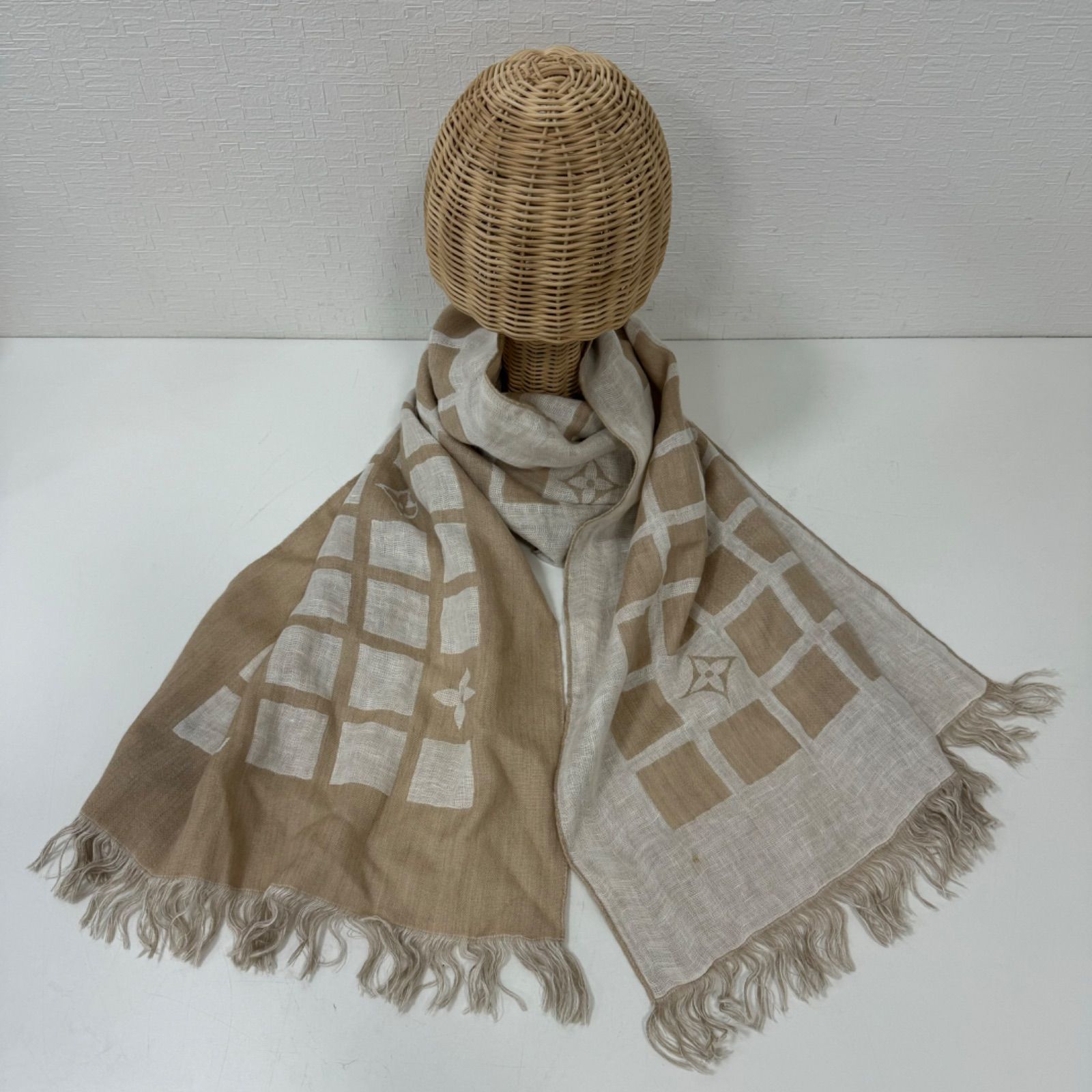 LOUIS VUITTON ショール モノグラム ストール LOUIS VUITTON】ルイ・ヴィトン ショール・モノグラム ストール