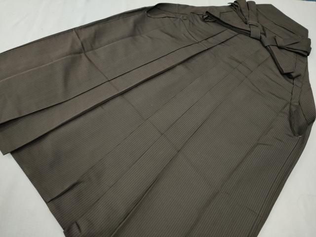 平和屋着物●男性 馬乗り袴 縞 正絹 CAAW7902yc