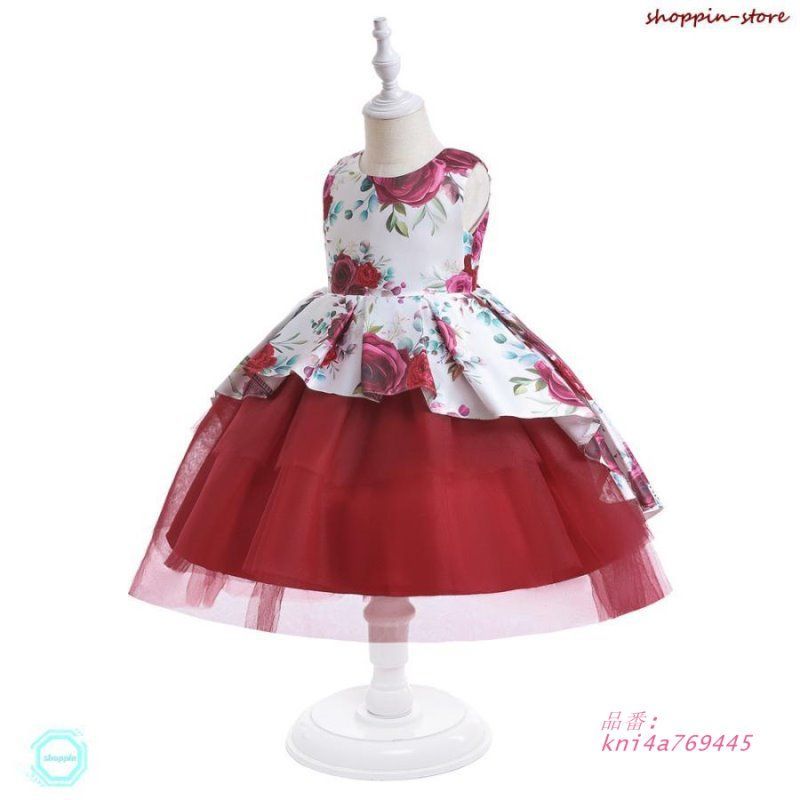  派手すぎず 地味でもなく花柄 子供ドレス 発表会 ドレス 子供 女の子 フォーマルドレス ブラック パーティードレス ピアノ発表 フォーマル kni 4 a 769445 ワンピース フォーマル ドレス スーツ