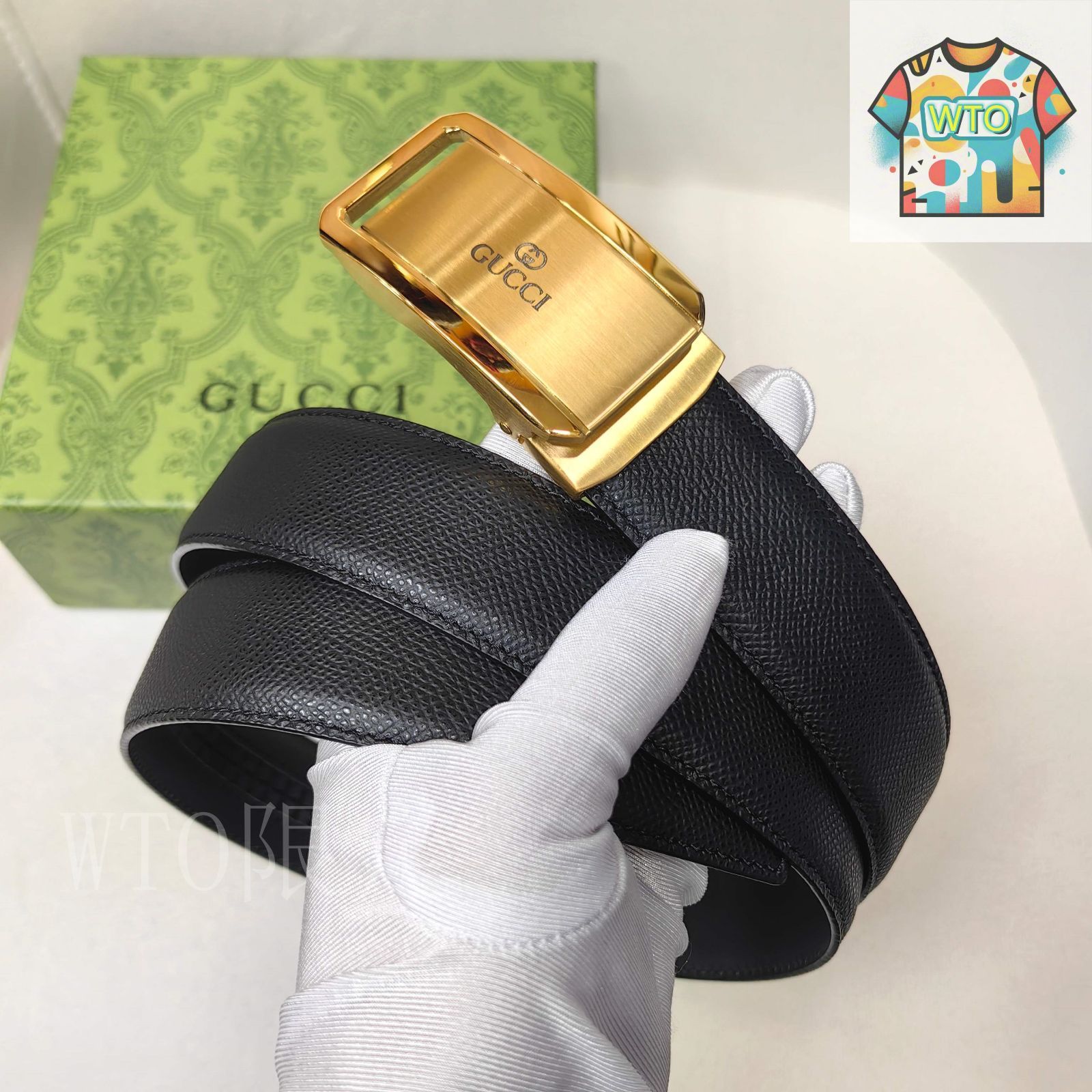 GUCCI グッチ メンズベルト リングバックルベルト 今日WTO】Gucci グッチ メンズ オートバックル ベルト-1-NH77