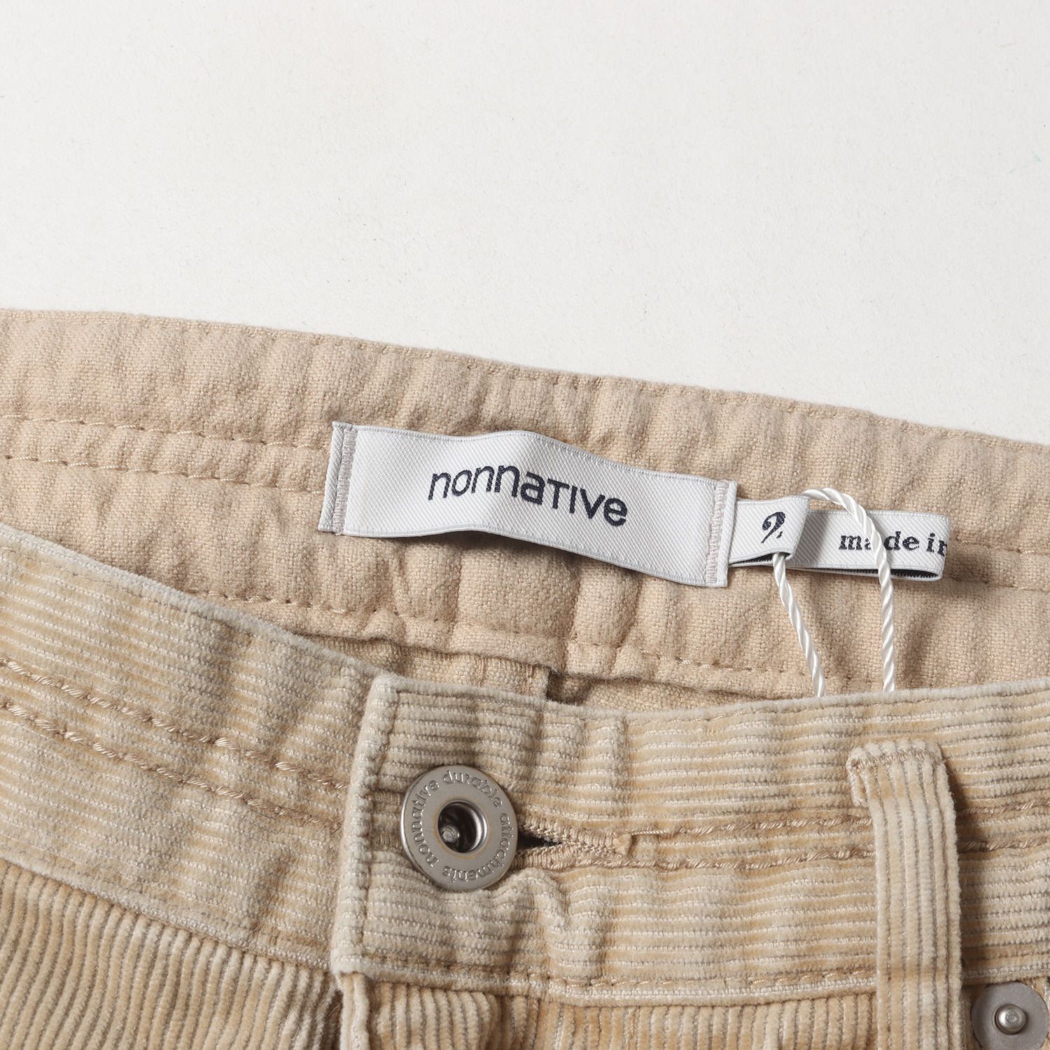 NONNATIVE ノンネイティブ パンツ サイズ:2 23AW コーデュロイ 5ポケット パンツ DWELLER 5P JEANS 03 C/P CORD ベージュ ボトムス ズボン【メンズ】