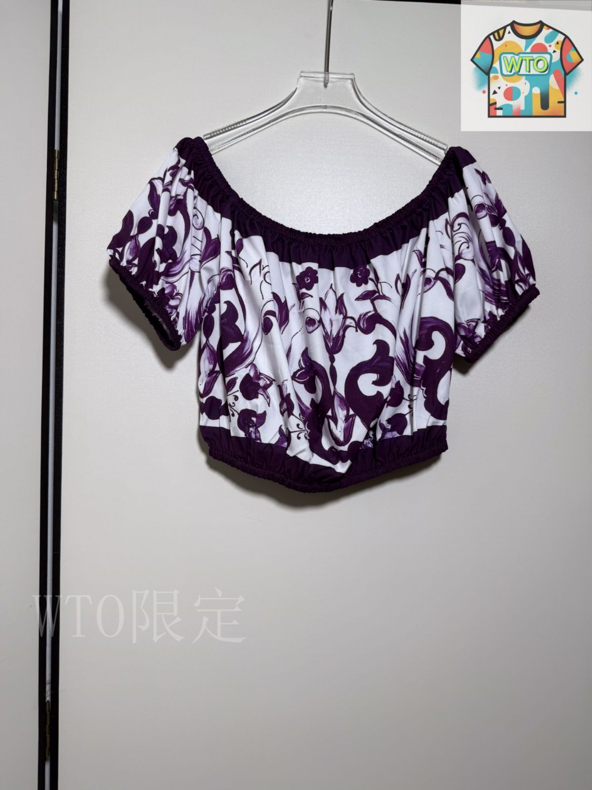 【DOLCE&GABBANA】チェリー柄 オフショルダー クロップトップ DOLCE&GABBANA】チェリー柄 オフショルダー クロップトップ