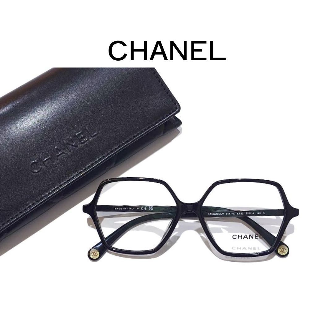 CHANEL シャネル メガネ フレーム アイウェア スクエア シェイプ