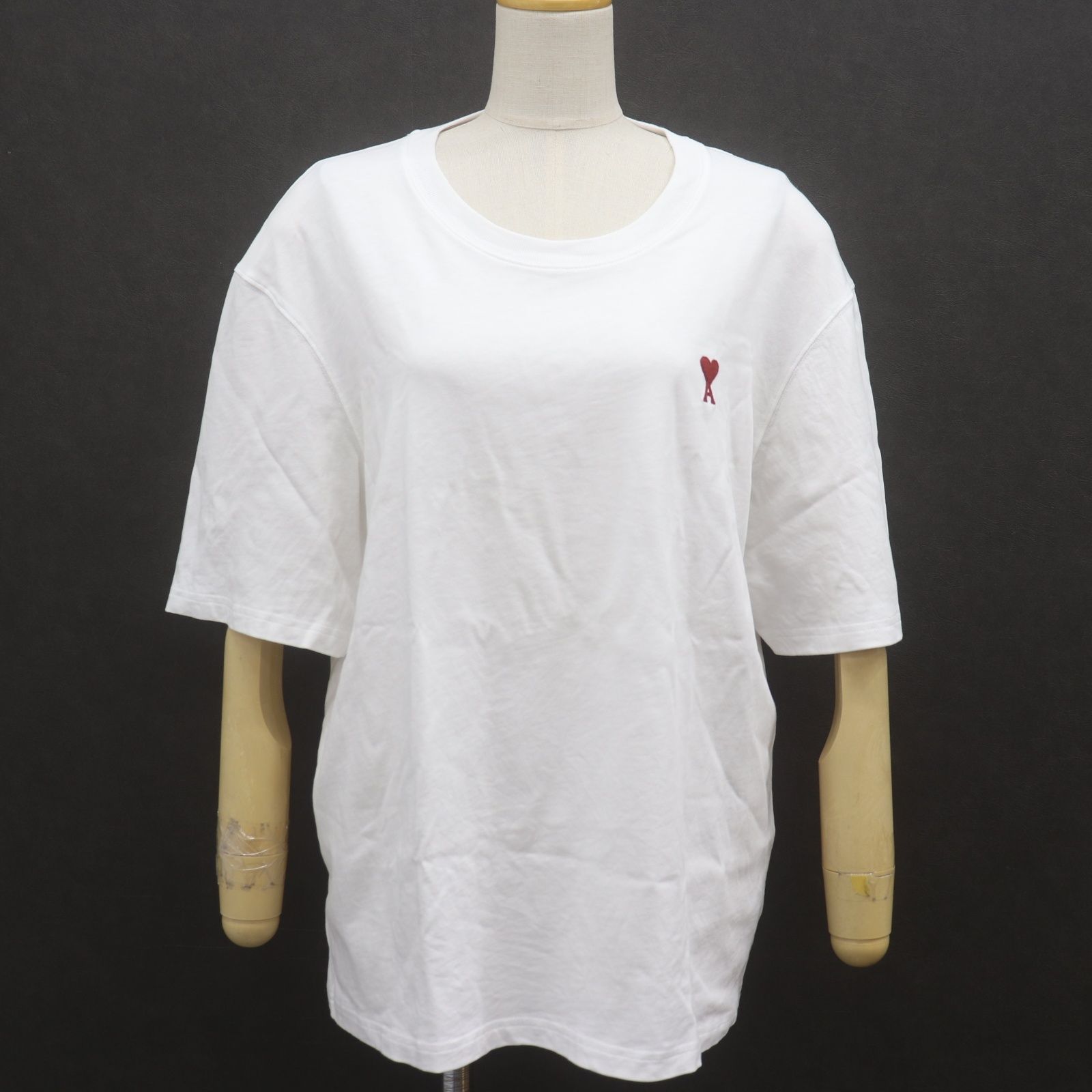 ITQF4BTU6MPI AMI PARIS アミ パリス ハートロゴ刺繍 半袖 Tシャツ 