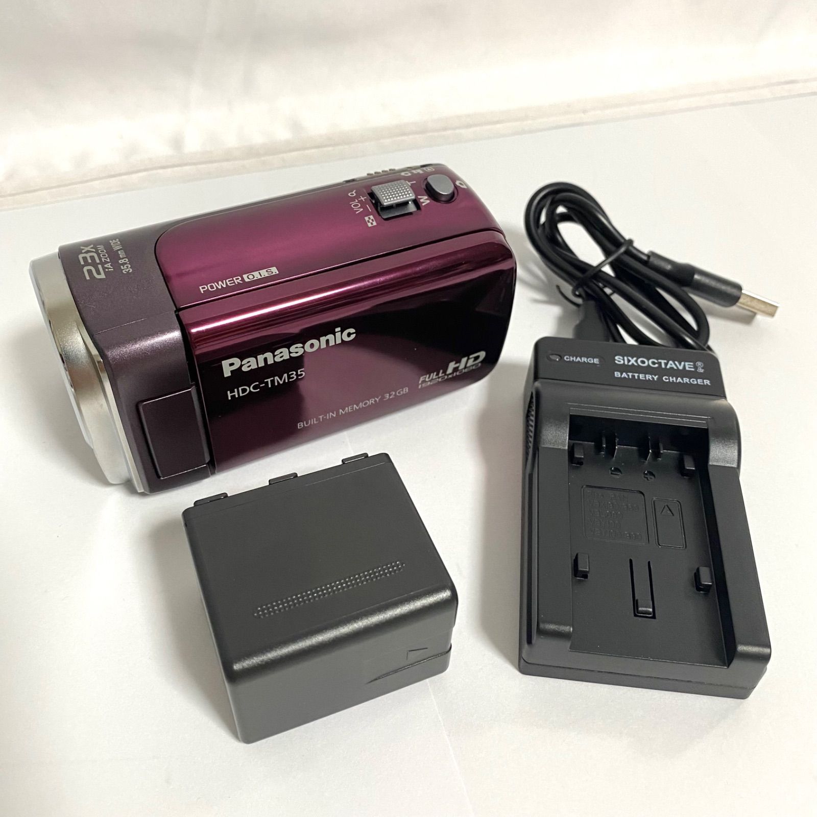 Panasonic FULL HD HDC-TM35 バイオレット パナソニック ビデオカメラ