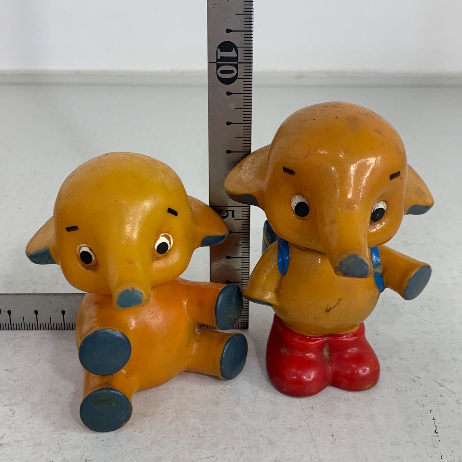 サトちゃんソフビ人形 ランドセル MP刻印有り 昭和レトロ 指人形 吉富