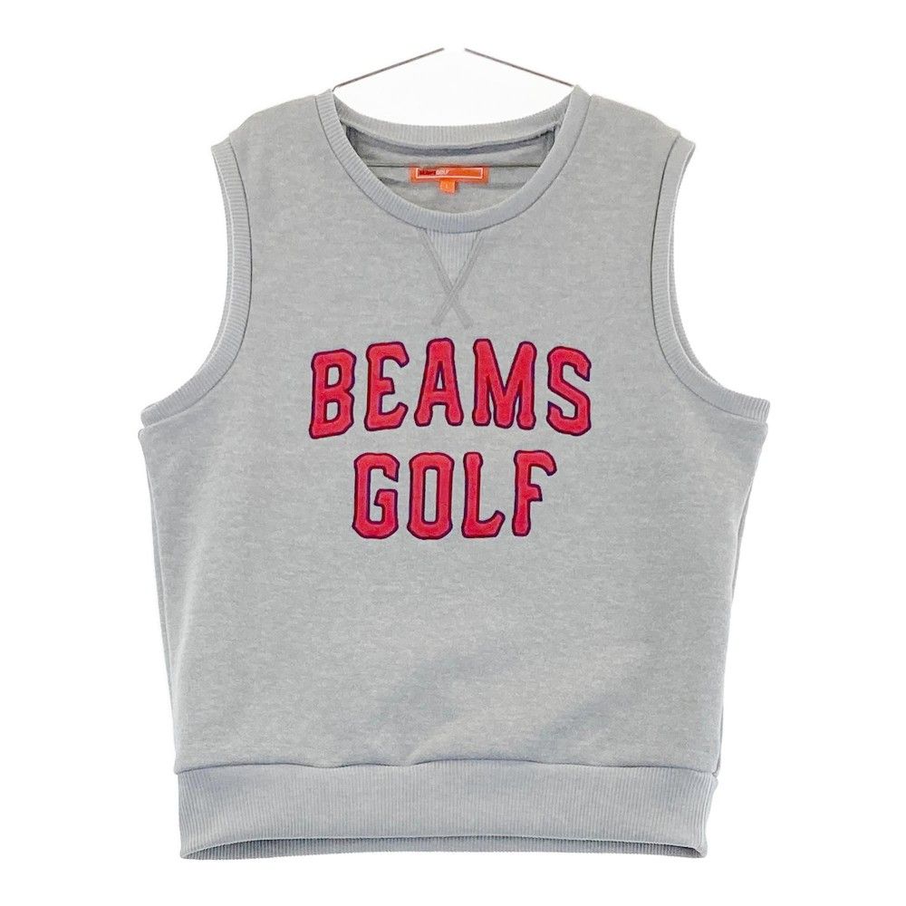 サイズ：L BEAMS GOLF ビームスゴルフ  スウェットベスト  グレー系 [240101286625] ゴルフウェア レディース ストスト