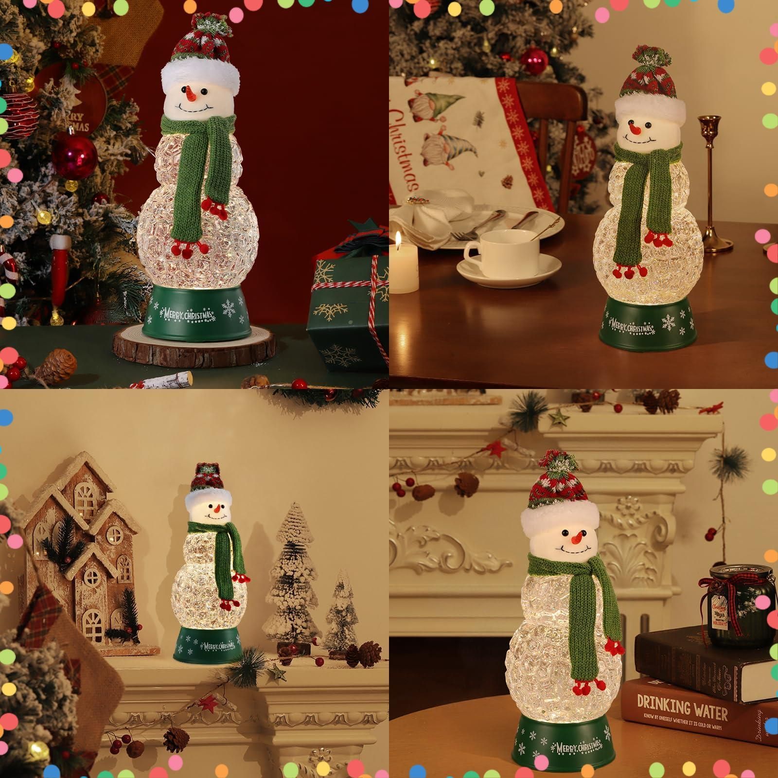 特価商品】クリスマスプレゼント アクリル製 8曲クリスマスソング自動