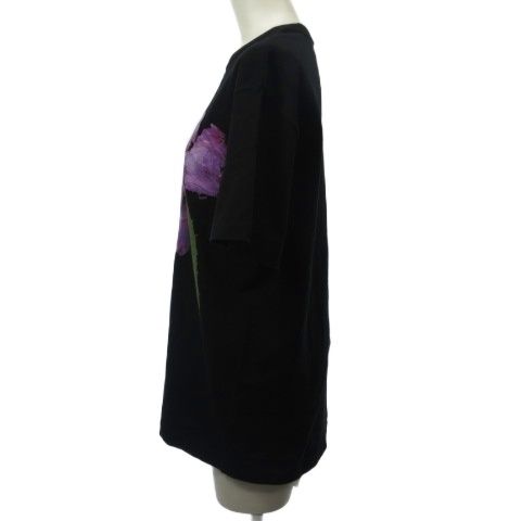 ワイルドサイド ヨウジヤマモト WILDSIDE YOHJI YAMAMOTO PURPLE ROSE T-shirt Tシャツ カットソー 花柄 ブラック 黒