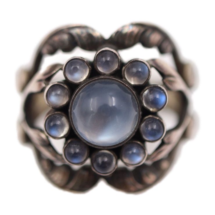 【美品】ジョージ ジェンセン　ムーンライトブロッサム リング GEORG JENSEN (ジョージジェンセン) - 1A Moonlight Blossom
