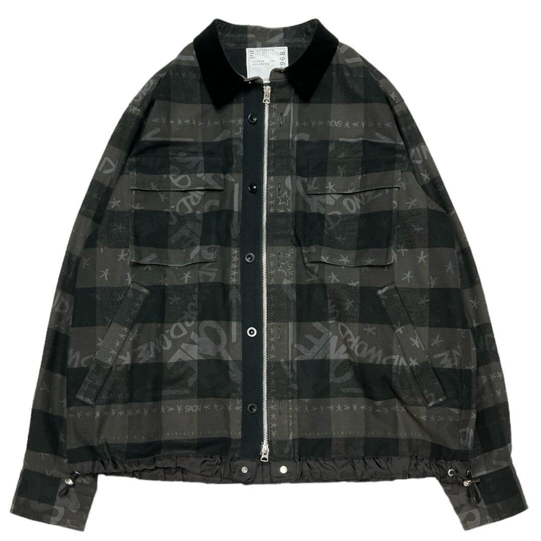 sacai x Eric Haze Buffalo Check Overshirt - メルカリ