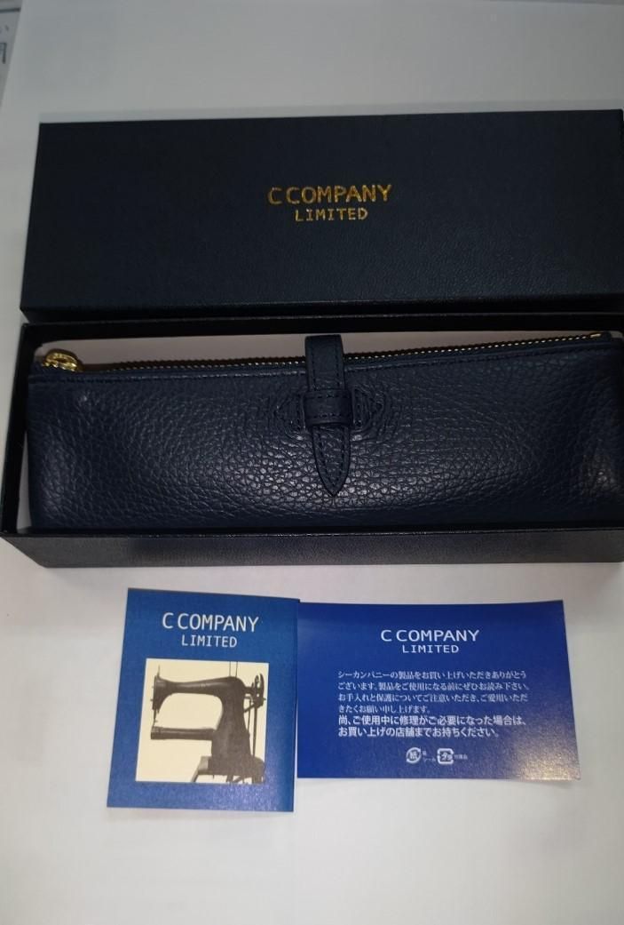 ペンケース ルポ2 本革 レザー ネイビー シーカンパニー 新品箱
