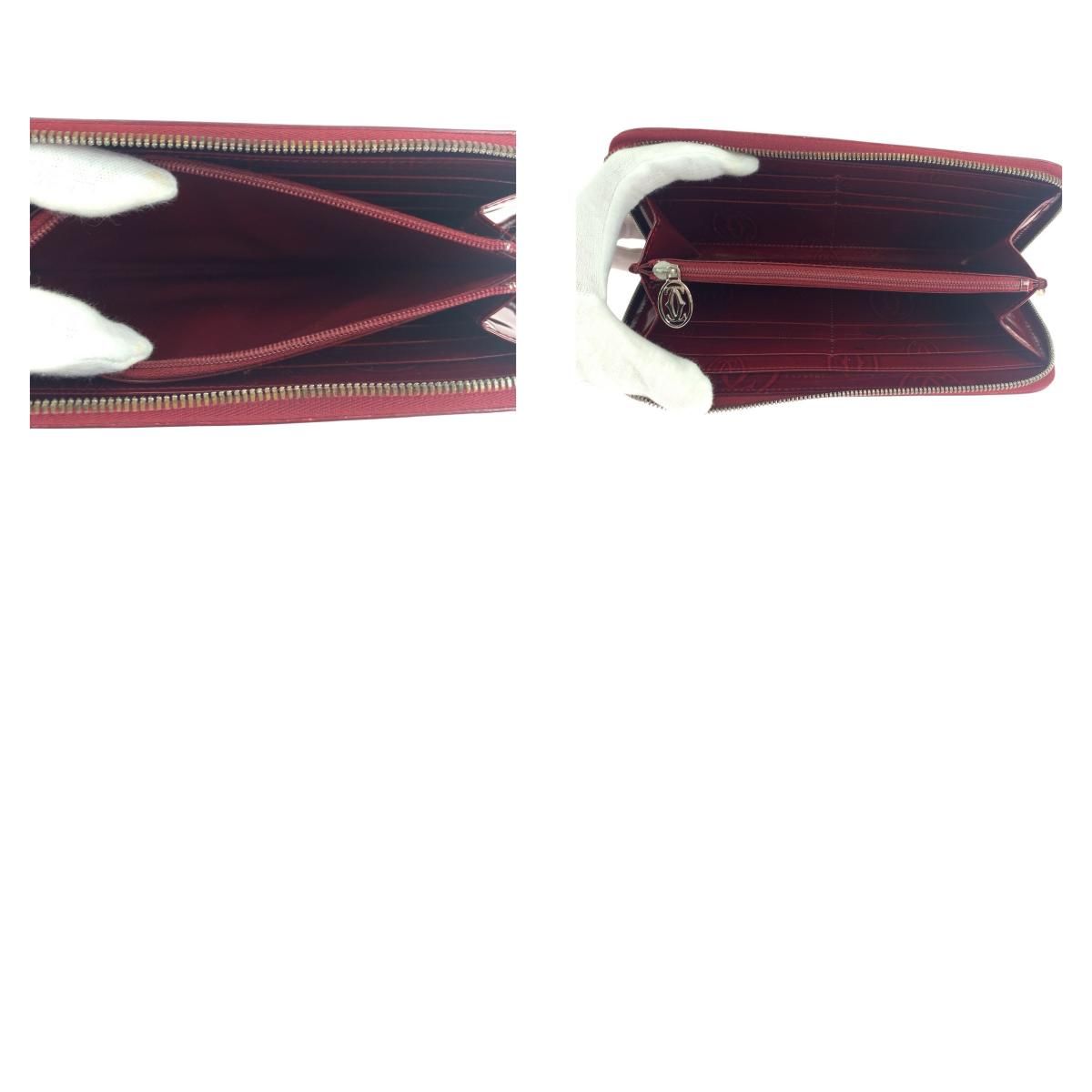 美品 CARTIER カルティエ ハッピーバースデー ボルドー シルバー金具  