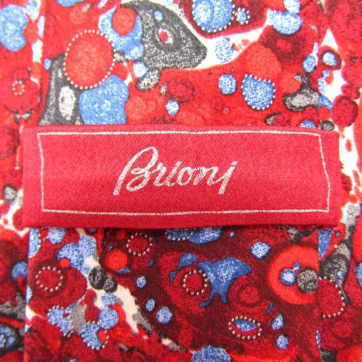 未使用品 Brioni レッド ドットパターン ネクタイ ブリオーニ 極美品】Brioni ネクタイ レッド ハンドメイド 9cm シルク100
