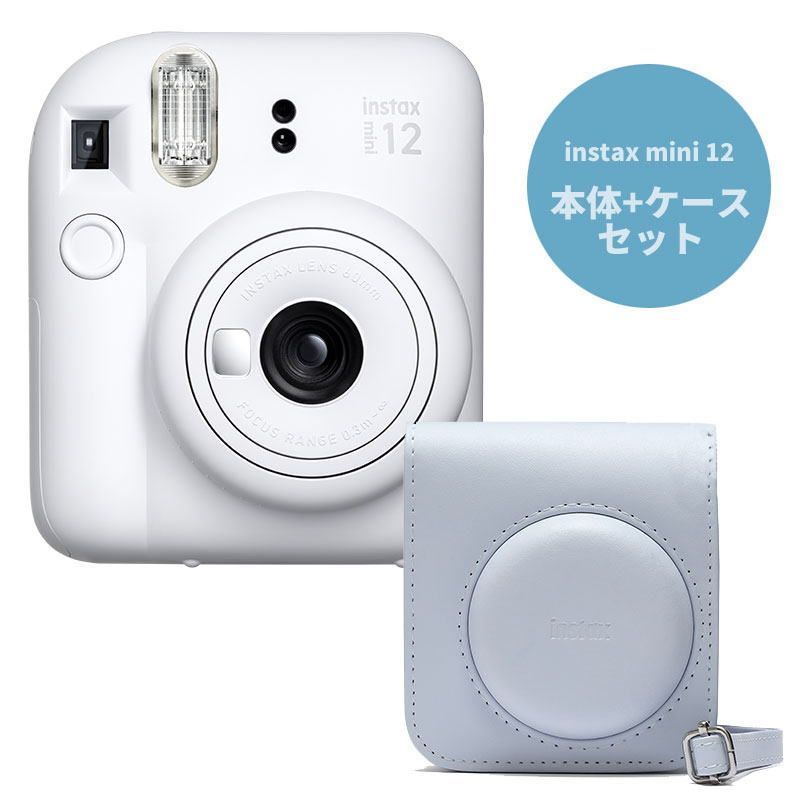 FUJIFILM チェキ インスタントカメラ instax mini 12 クレイホワイト