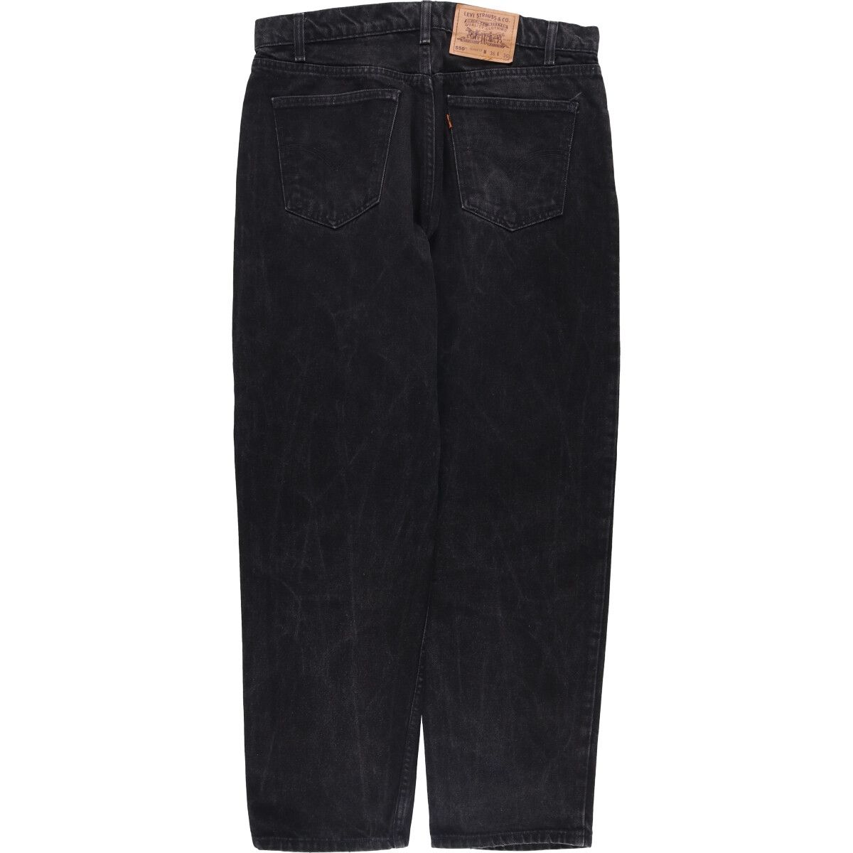 古着 90年代 リーバイス Levi s 550 RELAXED FIT ブラックデニム テーパードデニムパンツ メンズw36相当 ヴィンテージ|eaa583985