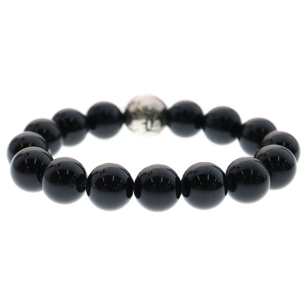 VINTAGE●CHROME HEARTS●8mm ブラックビーズ ブレスレット CHROME HEARTS (クロムハーツ) 8mm BEAD ブラックコーラルビーズ