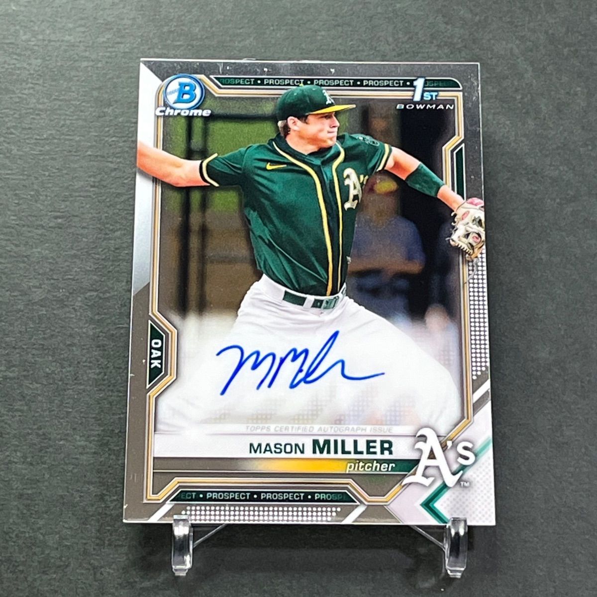 メイソンミラー直筆サインカード 2021 Bowman Chrome Draft 1st Bowman Autograph CDA-MMIL