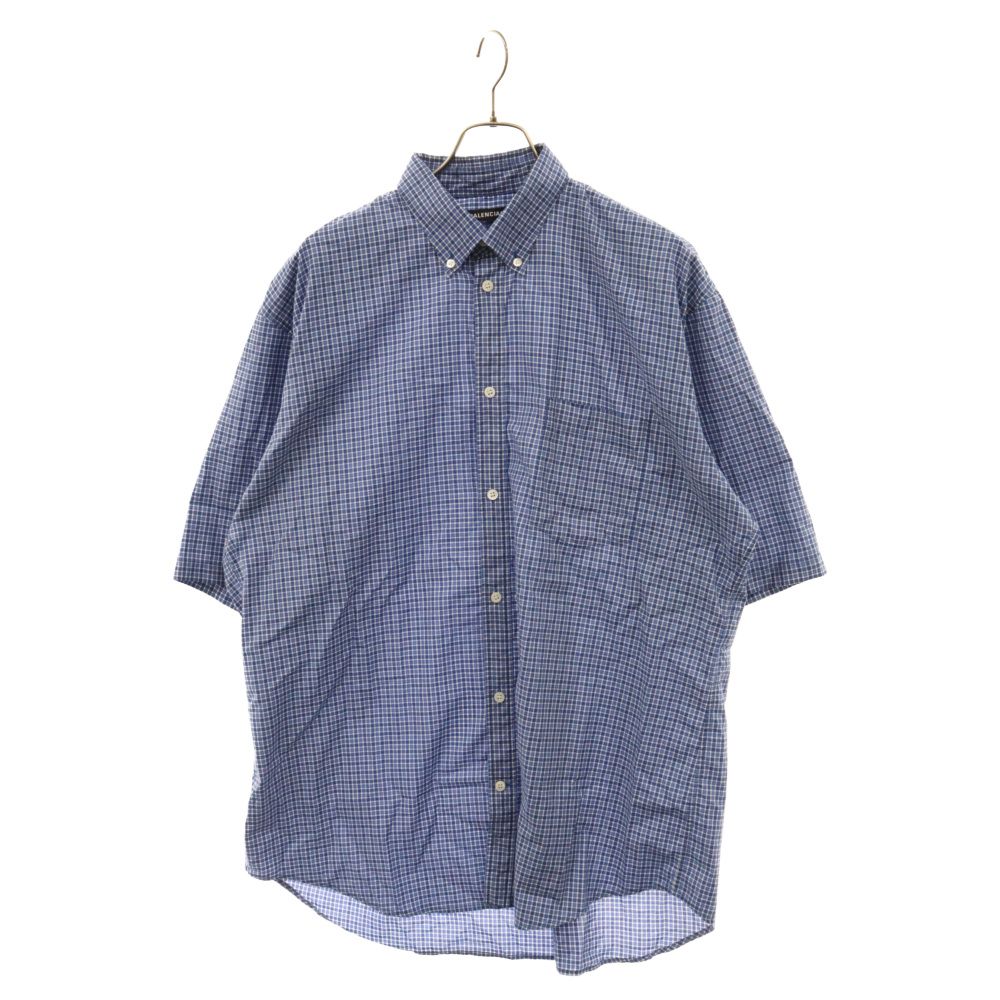 BALENCIAGA (バレンシアガ) 19SS バックロゴプリント ギンガムチェック
