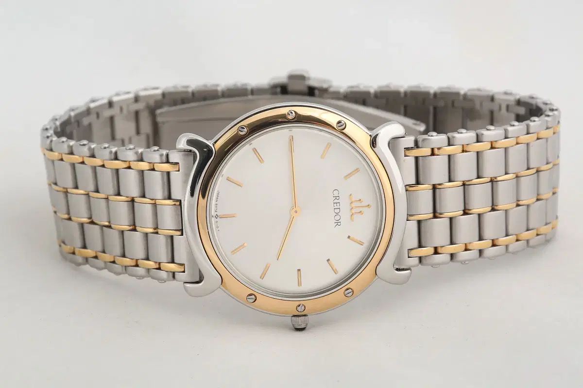 SEIKO(セイコー) クレドール 18K ゴールド ベゼル クォーツ 5A74 ー