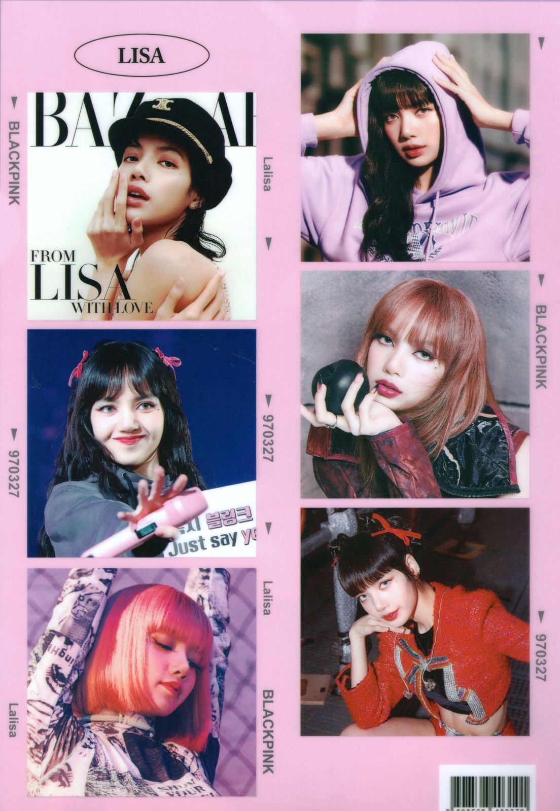 BLACKPINK ブラックピンク リサ LISA グッズ クリアファイル A4サイズ 