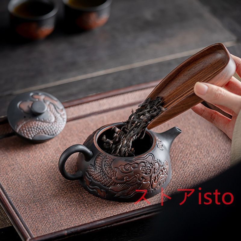 高級品市場 茶壺 煎茶道具 陶器 超人気☆職人手作り 茶壷 容量：200ML 