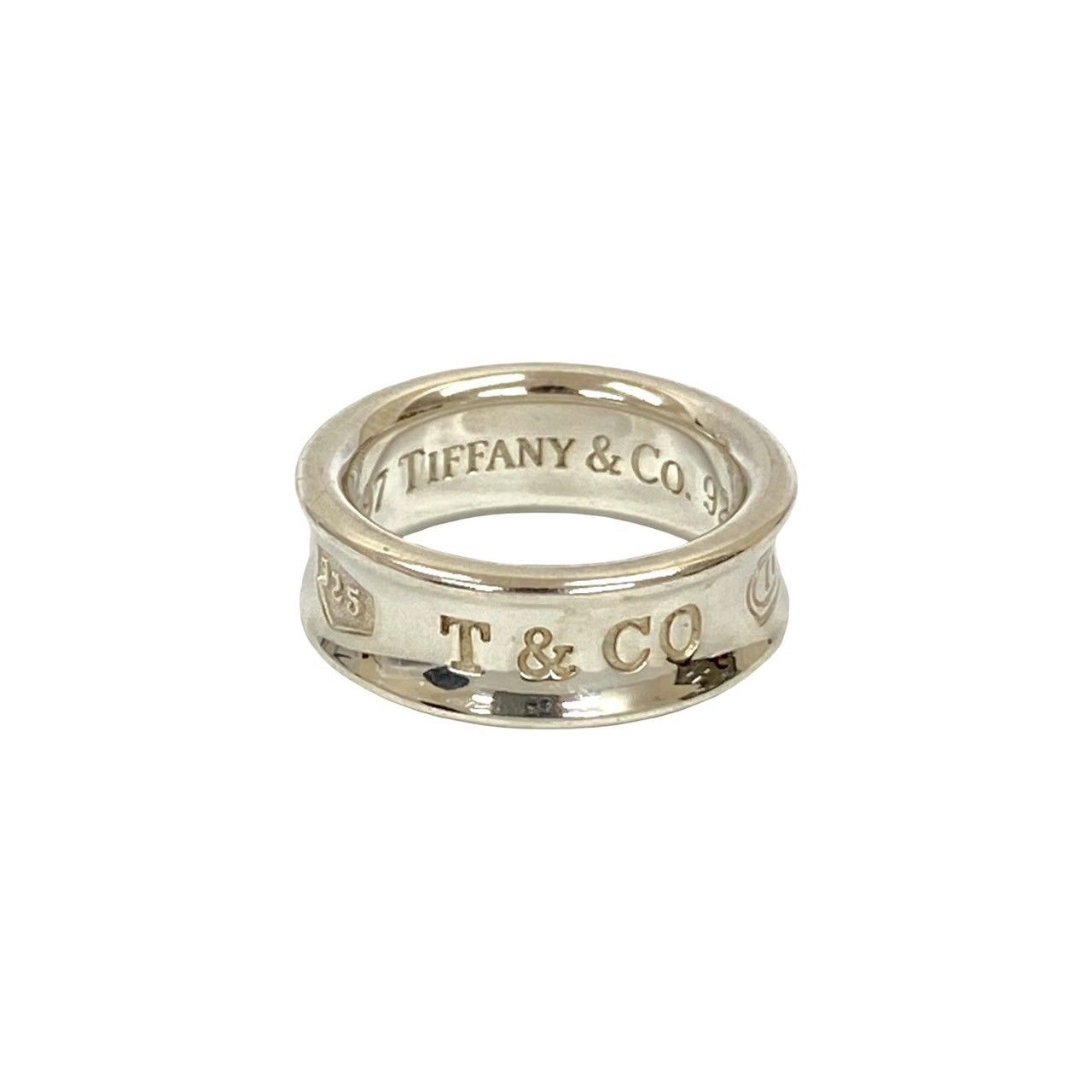極美品 ティファニー Tiffany ナローリング 9号 1997 銀 925 ティファニー(Tiffany) ティファニー リング ナローリング