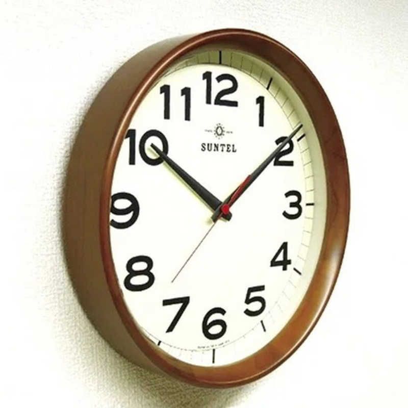 インテック シンプル掛け時計 ブラウン QL699_BR