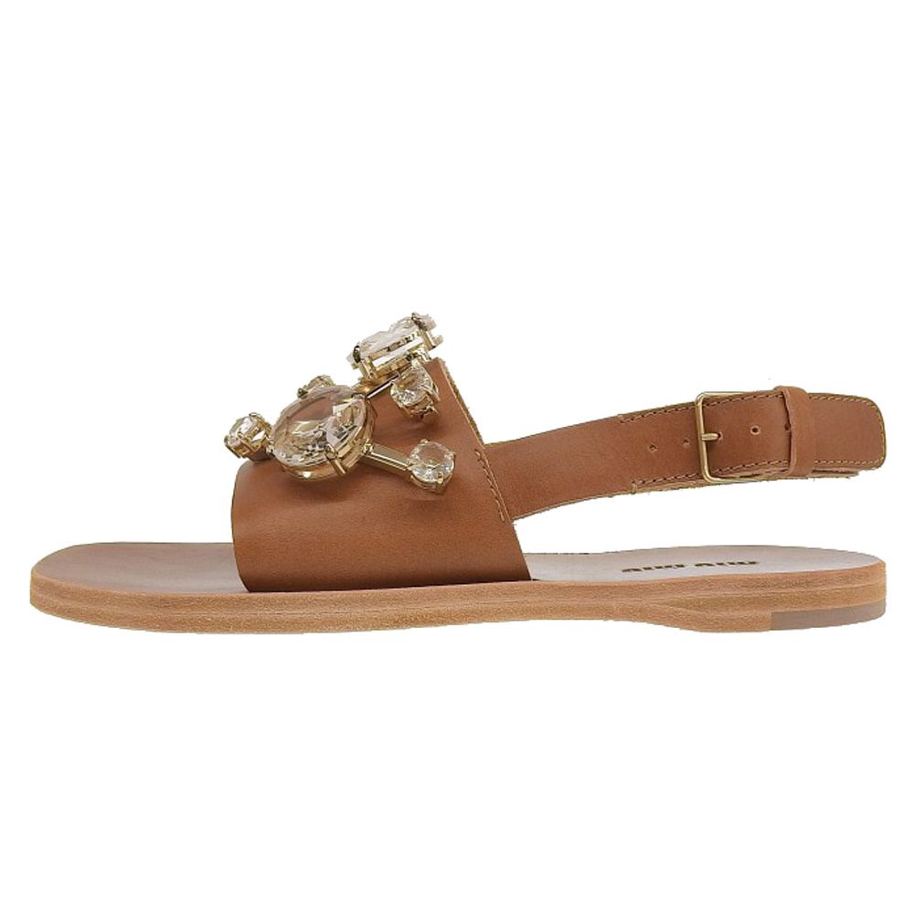 MIUMIU ミュウミュウ 新品同様 MIUMIU ミュウミュウ ビジュー付き  