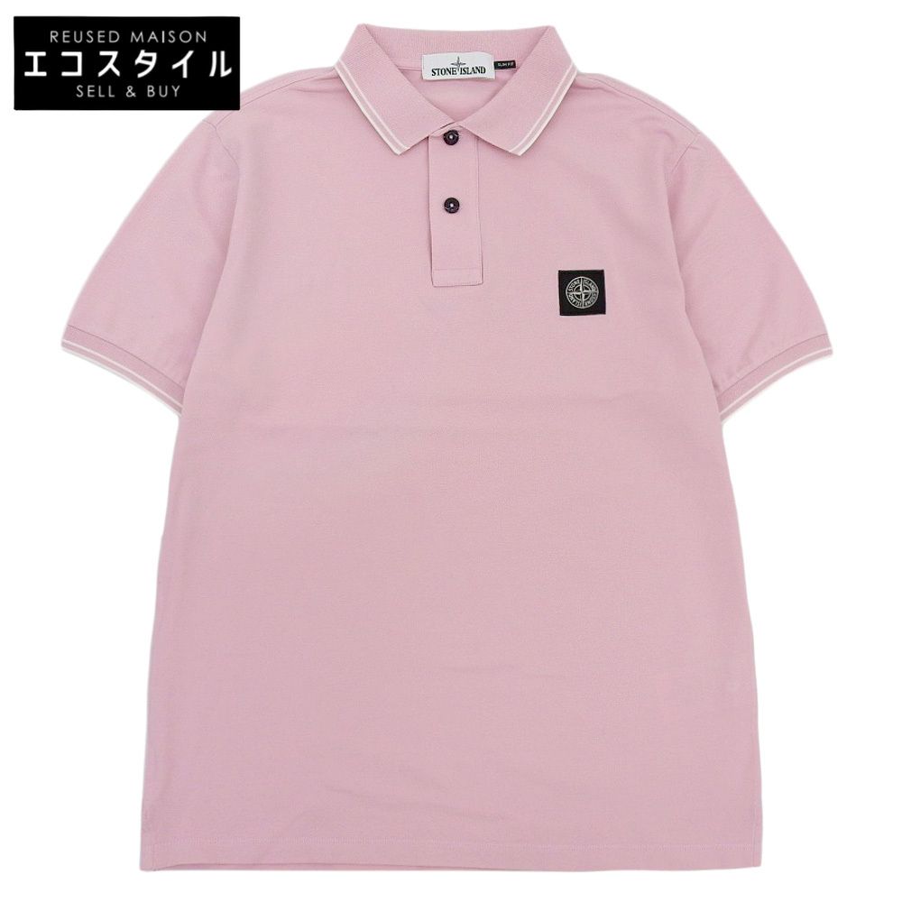 STONE ISLAND ストーンアイランド 鹿の子ポロシャツ トップス メンズ ピンク L 101522S18 L