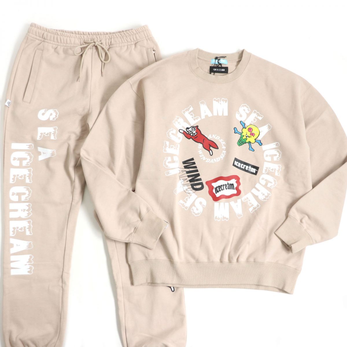 未使用品□ウィンダンシー×アイスクリーム ロゴプリント コットン100  