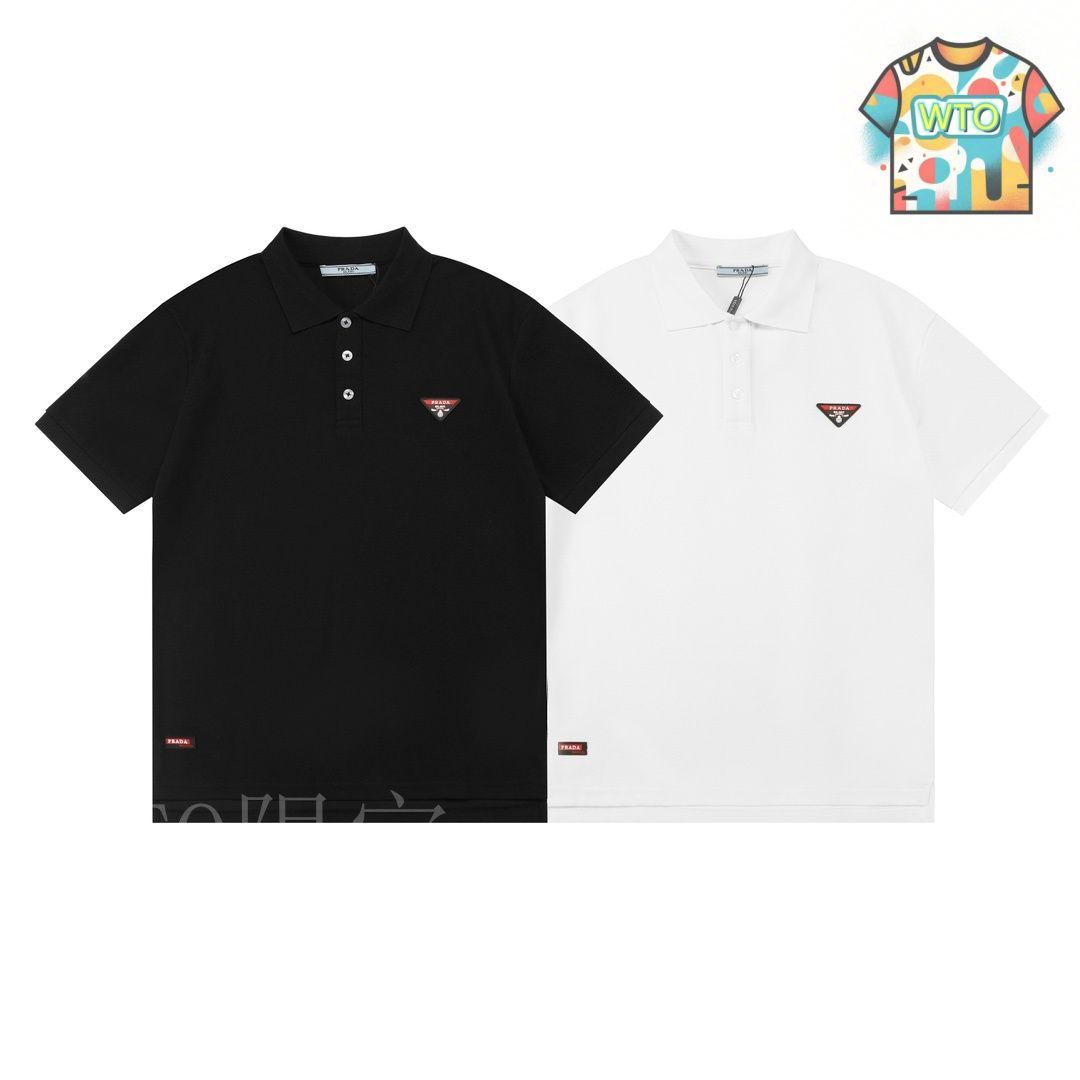 今日特価】PRADA 2025 Custom Logo ユニセックス ポロシャツ