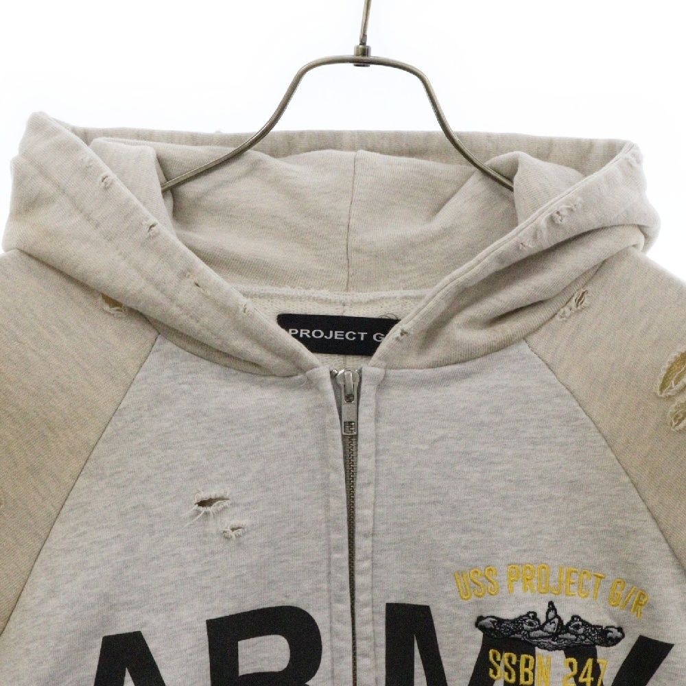 PROJECT G/R ARMY ZIP HOODIE ジップアップパーカー