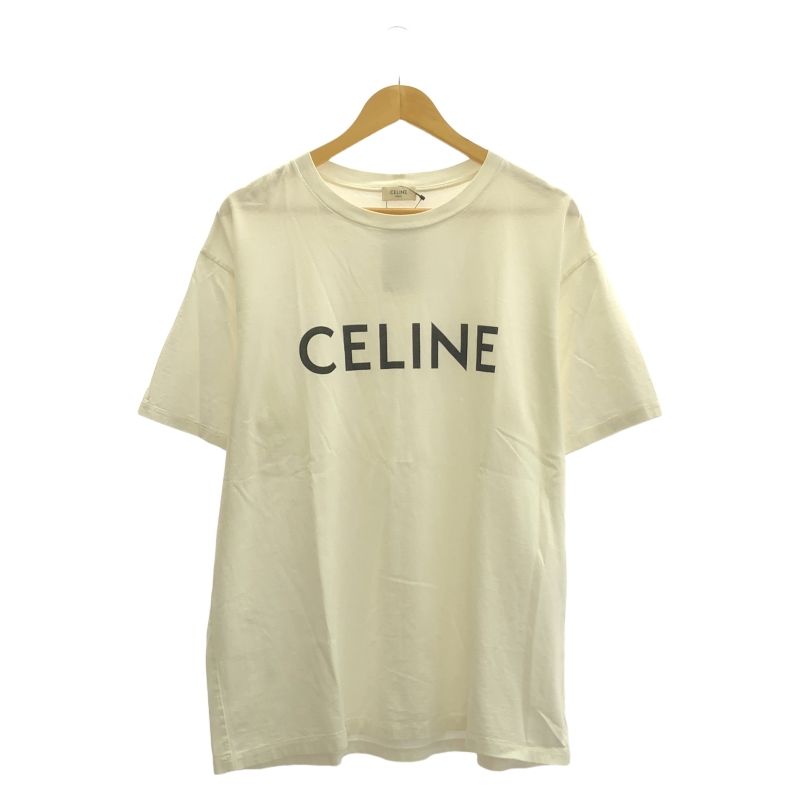 CELINE ルーズロゴTシャツ サイズL ホワイト セリーヌ 19