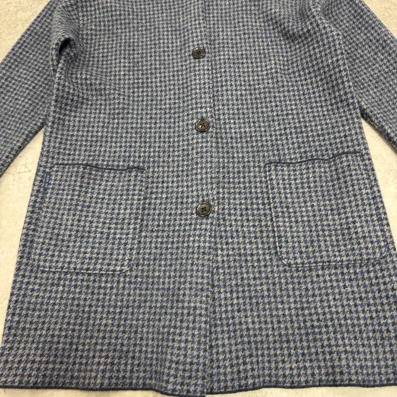  NON NO フーテッド ウールコート 千鳥柄 Mademoiselle マドモアゼル ノンノン ピーコート ウールコート ジャケット アウター