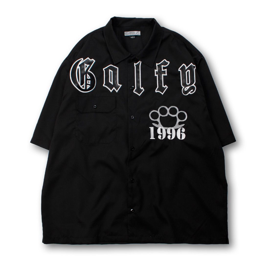 新作】【GALFY／ガルフィー・チカーノガルシャツ（ブラック