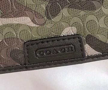 COACH コーチ 新品 迷彩 柄 長財布 メンズ レディース 小物 財布030